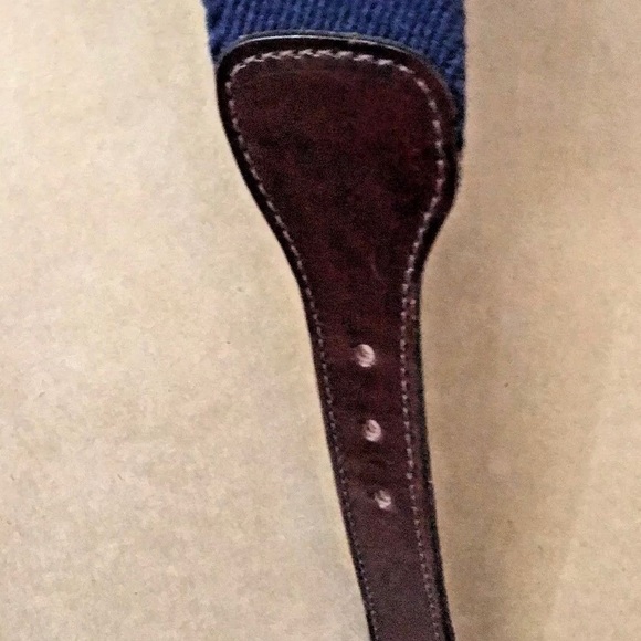 Leather Canvas Belt 3 Sailing Ship 34” Adjustable Summer - Picture 3 of 8